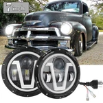 Pair 7"INCH Round Led Headlights With Drl Turn Signal For Chevy Truck 1947-1957. Fixed Price $94.62.