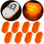 4PAIR 4'' Oval Identification Side Marker Light 12V Amber 6LED For Truck Trailer. Fixed Price $19.39.