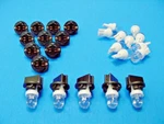 15 White Dome Leds Lights Bulbs 1/2" Sockets Instrument Panel Dashboard Ford. Fixed Price $16.49.