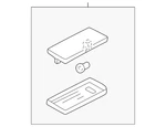 Genuine Mazda Cargo Area Light EC01-51-430A. Fixed Price $32.22.