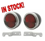 1955 2ND-1959 Chevy 3100 Gmc Truck Taillight Assembly Black/chrome W/brackets. Fixed Price $112.95.