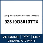 2018-2020 Hyundai Elantra Gt Lamp Assembly-overhead Console 92810G3010TTX. Fixed Price $249.93.