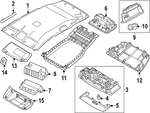 Genuine Nissan Reading Light 26430-7DA0A. Fixed Price $129.55.