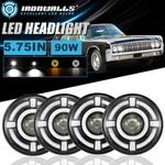 4X 5-3/4" 5.75" Round Led Headlights Hi/lo Drl Lamp For 1981-1988 Peterbilt 359. Fixed Price $99.99.