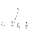 Genuine Mopar Foot Well Lamp 68665981AA. Fixed Price $15.75.