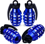 4 Pcs Tire Valve Stem Caps, Aluminium Alloy Covers Blue. Fixed Price $9.60.