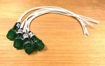 4 Bbt 12 Vdc Waterproof Hi-profile Green Led Indicator Lights. Fixed Price $14.95.