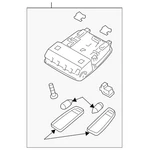Genuine Kia Overhead Lamp 92800-B2010BF3. Fixed Price $253.09.