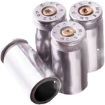 Lucky Shot - 40 Cal Bullet Shaped Casing Tire Valve Stem Caps Nickel. Fixed Price $10.00.