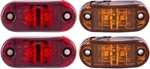 2.5" Diode Oval Led Trailer Truck Clearance Light Side Marker 4PCS Rv. Fixed Price $8.75.