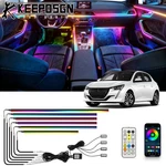 For Peugeot 6 1 Car Interior Led Light Strips Kit Rgb Neon Multi Color Remote. Fixed Price $73.91.