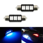 Ultra Blue 3-SMD Error Free 6418 C5W Led Bulbs For Euro Car License Plate Lights. Fixed Price $9.09.