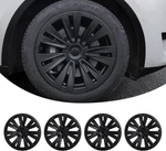 Motrobe Tesla Model Wheel Covers 19" - Matte Black Plaid Style Hubcaps 4PK. Fixed Price $59.99.