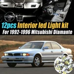 12PC Car Interior Led White Light Bulb Kit For 1992-1996 Mitsubishi Diamante. Fixed Price $12.69.