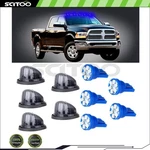 5X Smoke Round Cab Marker Light Cover T10 3020-SMD-BLUE Led +base For Chevy/gmc. Fixed Price $23.64.