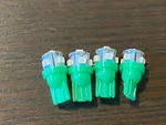 Pioneer SX-1980 Led Light Bulbs SX-1250 SX-1280 4 Cyan Sea-green Wedge Lamps. Fixed Price $7.00.