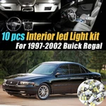 10PC Super White Car Interior Led Light Bulb Kit For 1997-2001 Buick Regal. Fixed Price $12.56.