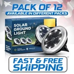 8-12SOLAR Led Ground Outdoor Buried Disk Lighting Landscape Pathway. Fixed Price $24.79.