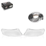 2X Headlight Glass Left Right Xenon Led For Audi A6 4F C6 Avant Allroad 04-11. Fixed Price $88.92.