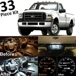 33 White Led Interior +cluster +clearance Lights 2005-2007 Ford F250 F350. Fixed Price $30.83.